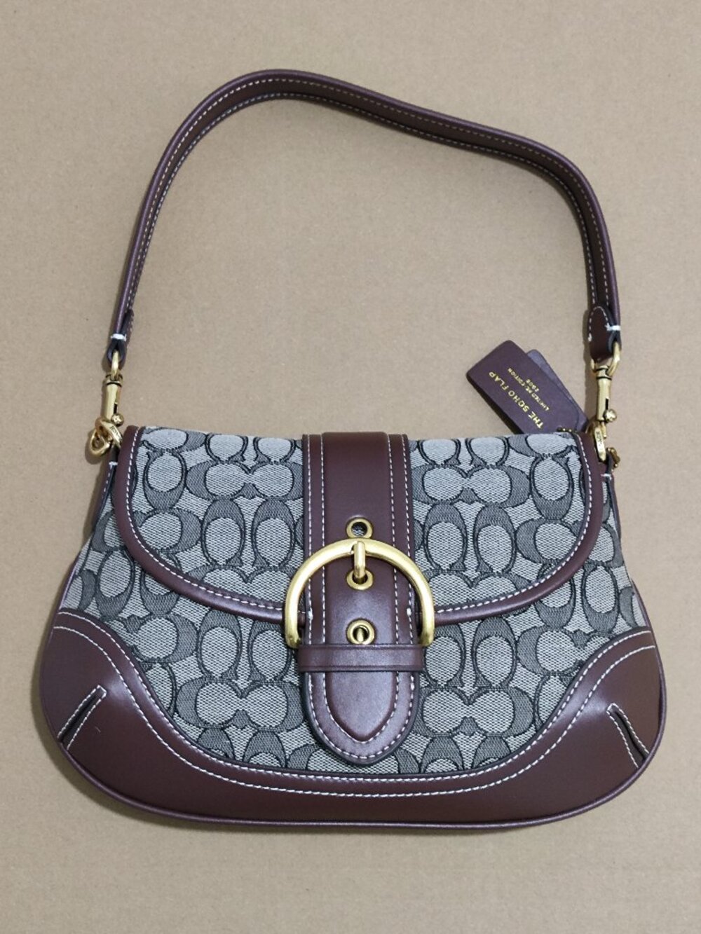 COACH The Soho Flap 2005 Limited Edition Reissue Monogram Underarm Bag